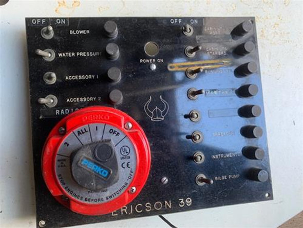 Ericson 39 Switch Panel BRE23