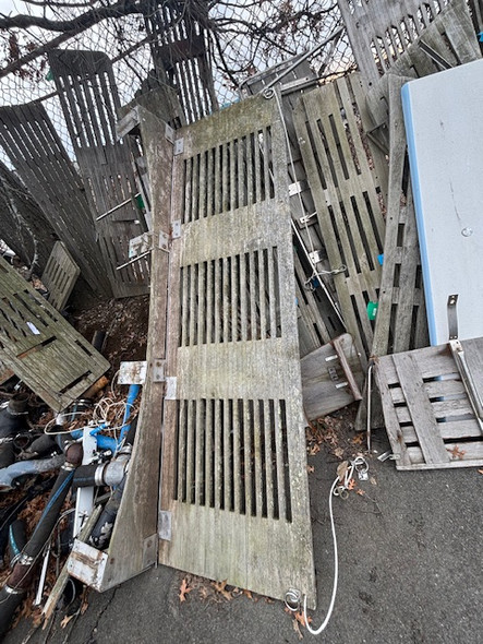 Teak Swim Platform 107" by 32"