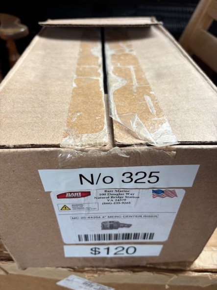 Barr Marine Center Riser for a 4"  Mercruiser