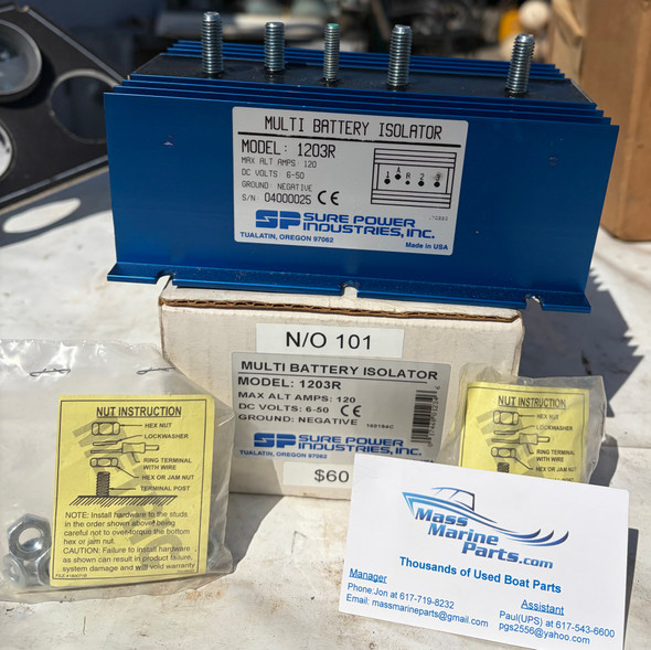Sure Power Industries Multi Battery Isolator 1203