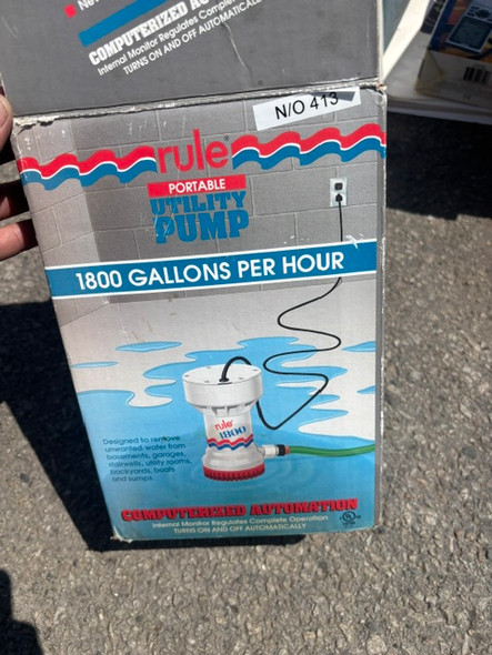 Rule portable utility pump, 1800 gallons per hour