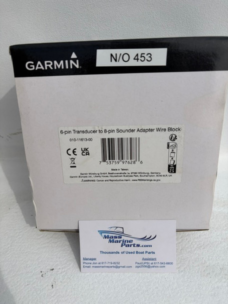 Garmin 6 pin tranducer-8 pin sounder adapter wire block