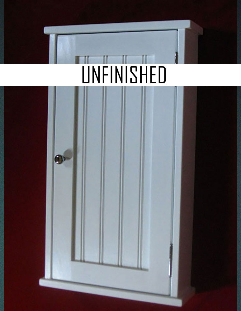 Narrow Unfinished Wall Mounted Medicine Cabinet