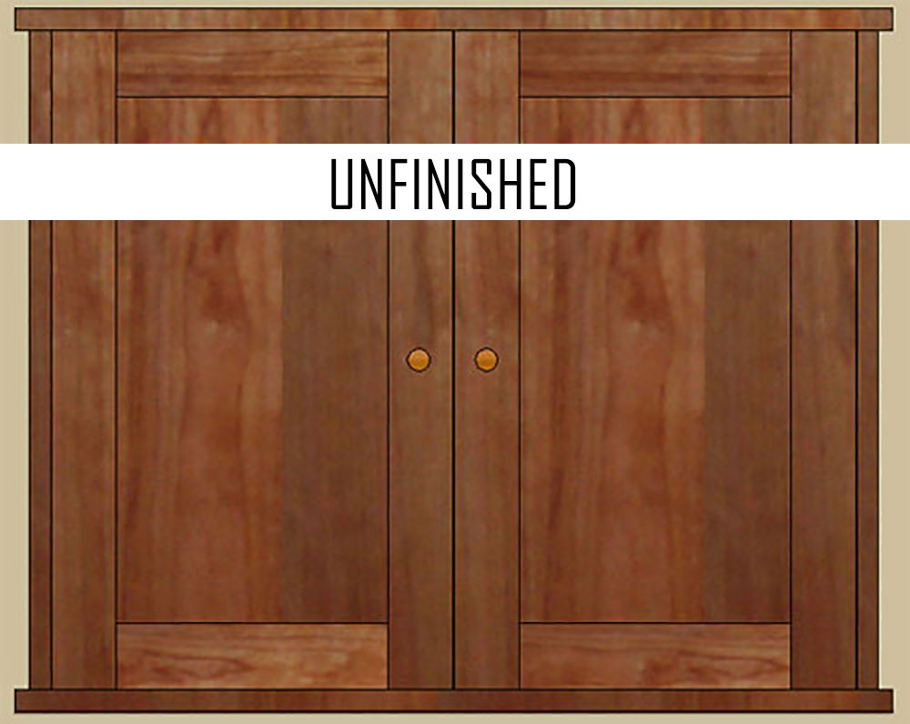 Double Door Wall Mounted Medicine Unfinished