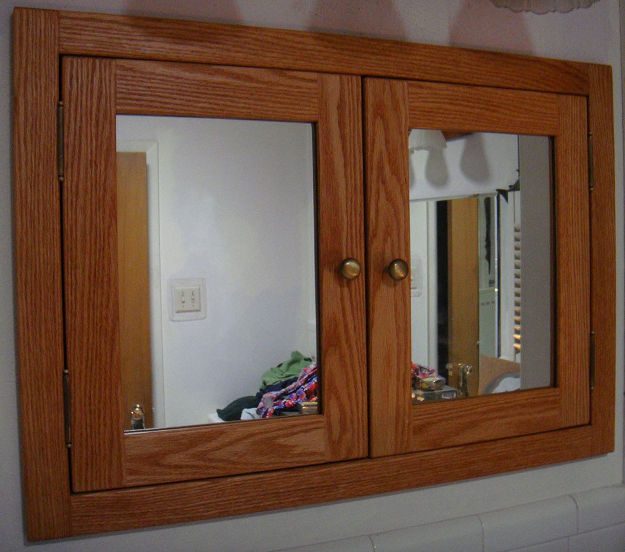 Double Door Recessed Medicine Cabinet Unfinished