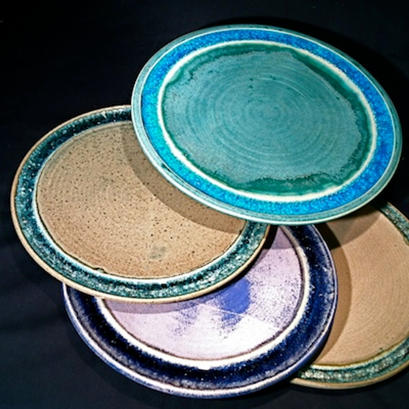 Recycled Glass Rim Platter and Chargers