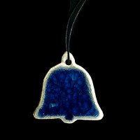 Wedding Bell Ornament - Blue Glass