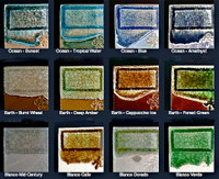 Crackle Glass Pottery Color Board