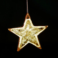 Star Ornament - Brown Glass