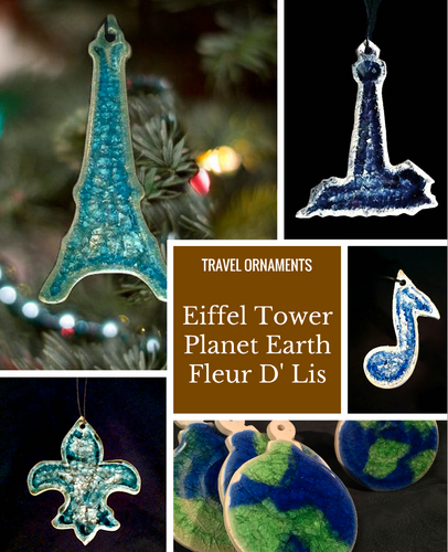 Travel Theme Ornaments