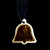 Wedding Bell Ornament - Brown Glass