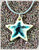 star necklace silver cord