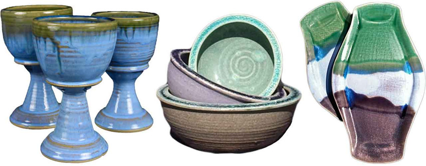 Paloma Pottery Celebrates 15 Years Online!  Recycled Glass Pottery Business Thriving Through the Ages