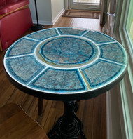 Table top shown complete in home