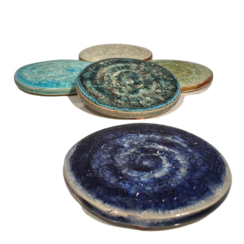 Vibrant Glass Coasters and Gift Ideas for the Home or Office