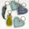 keychains glass pottery