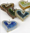 glass heart pendants