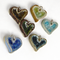 glass heart pendants