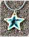star necklace silver cord