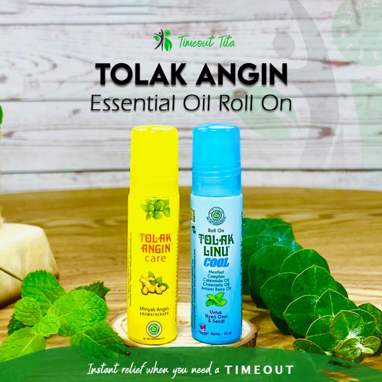 Tolak Angin Care Coo Roll On Essential Medicated Oil Aromatherapy for  Flatulence