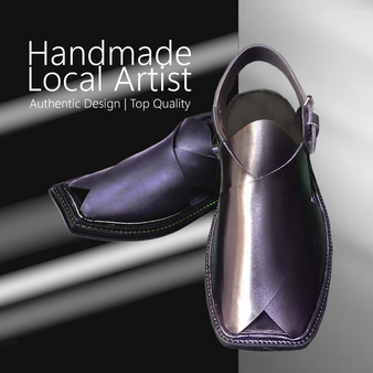 Mens Traditional Peshawari Handmade Afghan Shoes Leather Sandals Chappal Kaptaan