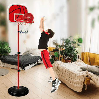 Free Stand Portable Max 1.7m Adjustable BASKETBALL Hoop Goal Adjustable Height