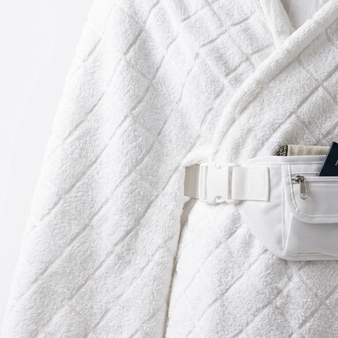 WHITE HAJJ Ihram BELT Porch for Umrah Ehram Travel Bag Safe Pockets Bum Bag