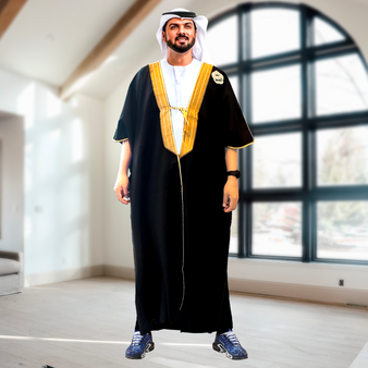 Imam Sheikh Bisht  CoatTraditional Arabic Men's Cloak Robe Suitable for Wedding or Official Event