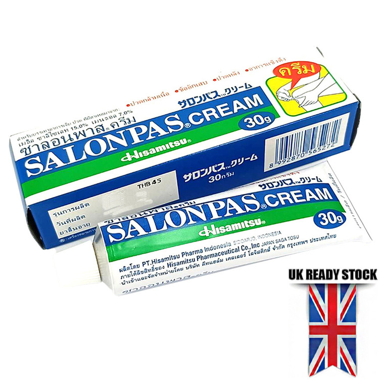 SALONPAS CREAM 30g Box Muscle Pain Relief For Neck Shoulder Backache Sprains