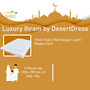 Adult, Teenager & Kids Thick Cool Islamic IHRAM 2 Piece Blanket Towel for Hajj and Umrah Unstitched Premium Synthetics Cotton
