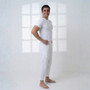 Men's White Colour Under Thobe Prayer Trousers | Desert Dress