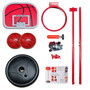 Free Stand Portable Max 1.7m Adjustable BASKETBALL Hoop Goal Adjustable Height