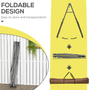 Hammock with Foldable Stand Dual Use Portable Stand Set for Indoor Outdoor Beach