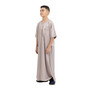 Desert Dress New Boys SS Short Sleeves Thobe Casual Muslim Islamic Robe for Kids Boys Teenager with Pocket for Eid Hajj Umrah Jubba Jubah