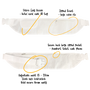 WHITE HAJJ Ihram BELT Porch for Umrah Ehram Travel Bag Safe Pockets Bum Bag