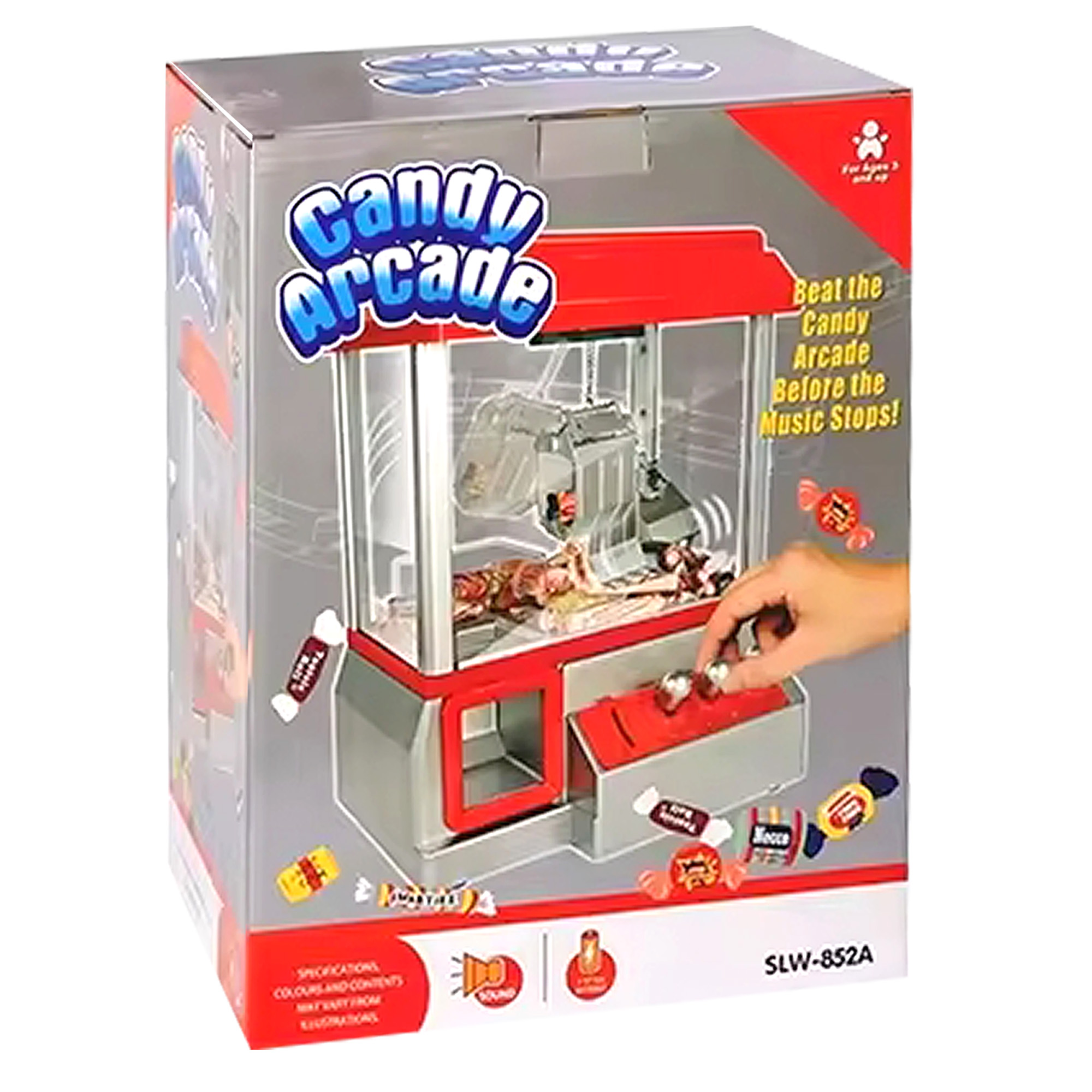 Machine à Griffes Mini Arcade – Avec Musique, 24 Jetons, Pour Bonbons Ou Petits Prix – Dès 3 Ans, Cadeau Anniversaire
