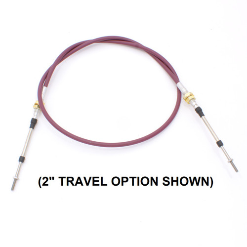 3 Series Push-Pull Cable, Combination Hubs, 10-32 Rods, (choose travel option) X100-3x55-LENGTH