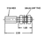 Field Attachable hub kit, Bulkhead Hub, 3 series, 3/8-24 thread