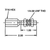 Field Attachable hub kit, Bulkhead Hub, 3 series, 1/4-28 thread