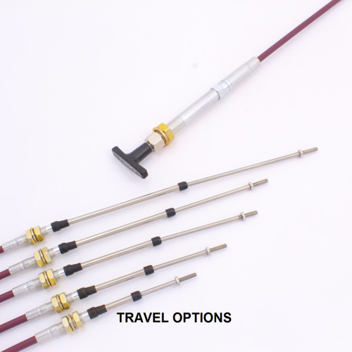 Twist to Lock Throttle Cable, 1032 Threaded Rod, Bulkhead Hub (choose