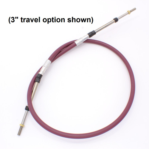 5/1624 PushPull Cable, Clamp Hubs, Choose Travel Option