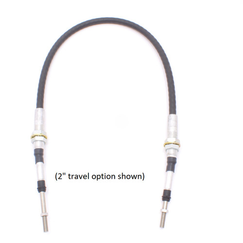 3/824 PushPull Cable, Bulkhead Hubs, Choose Travel Option