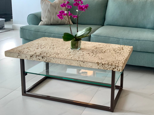 Stunning coral coffee table