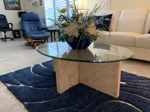 Coral Base Glass Top Coffee Table Coral Base Glass Top Coffee Table