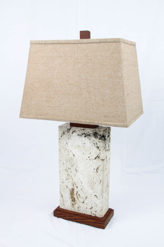 Beautiful table lamp created from fossillized coral Beautiful table lamp created from fossillized coral