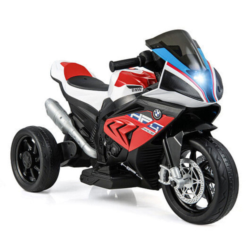 12V Licensed BMW Kids Motorcycle Ride-On Toy for 37-96 Months Old Kids-Red - Color: Red