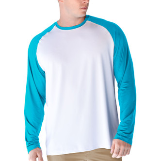UPF 50+ performance tops long-sleeve raglan shirt