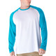 UPF-50+-long-sleeve-raglan-rash-guard-shirt-aqua-blue-white-back front