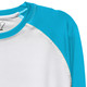 UPF-50+-long-sleeve-raglan-rash-guard-shirt-aqua-blue-white-back shoulder