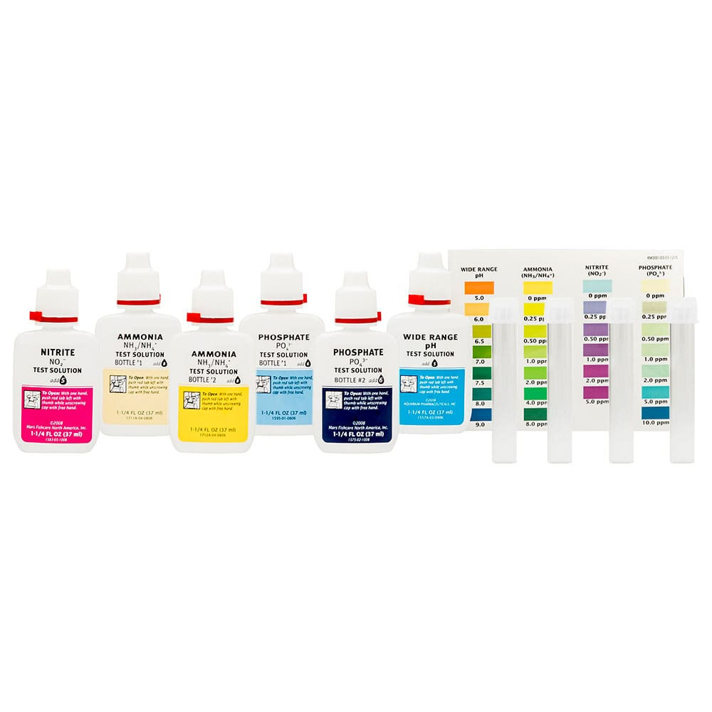 Tests Wide Range pH, Ammonia, Nitrite & Phosphate